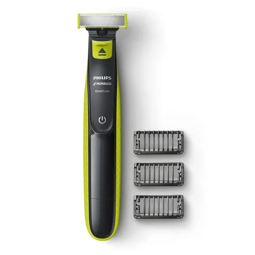 Vista 12 de Norelco Philips OneBlade 360 con Conectividad Híbrida para Cara, Recortadora de Barba Eléctrica y Afeitadora, con Tecnología de Cuchilla 360, 1