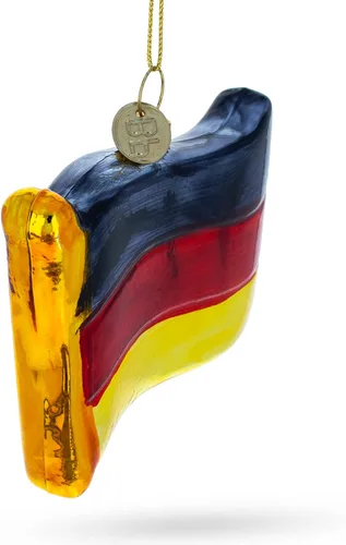 Vista 6 de Bandera de Alemania - Adorno navideño de vidrio soplado
