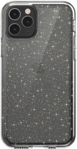 Vista 2 de Speck Gemshell - Carcasa para iPhone 11 Pro, transparente con purpurina dorada/transparente