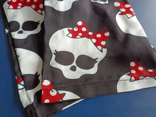 Vista 44 de PAODIKUAI Overol casual con estampado de calavera para mujer, overol suelto con bolsillos