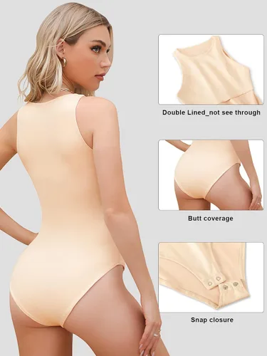 Vista 27 de Body sexy para mujer con cuello halter, body de moda sin mangas, paquete de camisetas sin mangas