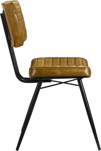 Vista 10 de Coaster Home Furnishings - Misty - Cuero y metal - Sillas laterales de comedor tapizadas con asiento y respaldo copetudos - Comedor y cocina casera