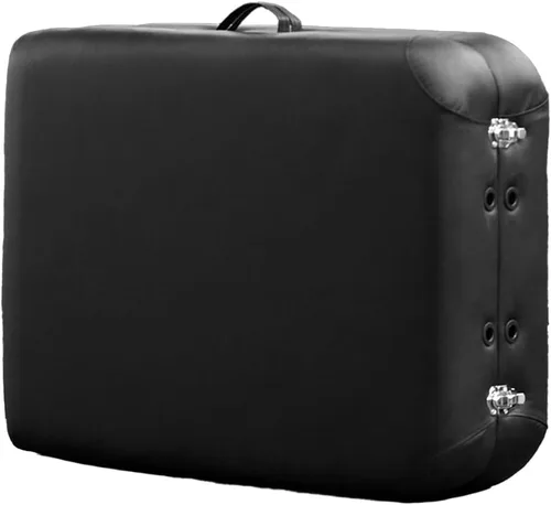 Vista 3 de Mesa de masaje portátil profesional prémium con cojín de lujo de 3.5 pulgadas de grosor (negro)