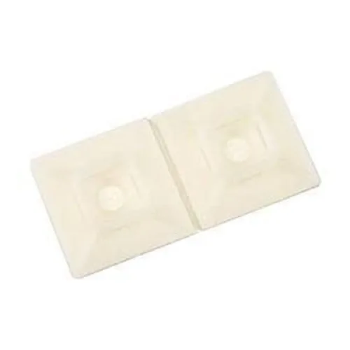 Vista 3 de 3M Base de montaje para bridas de cables, montaje de tornillo de 2 vías, 0.60 x .41 pulgadas, bolsa de 100