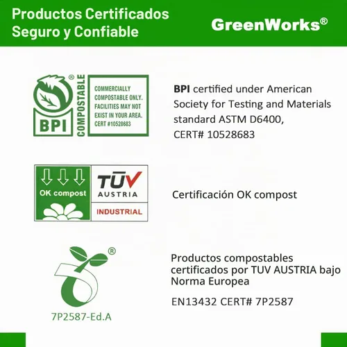 Vista 3 de Tenedores, cucharas y cuchillos biodegradables y compostables, cubertería CPLA pesada., Blanco, 100