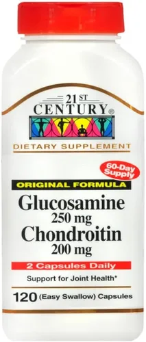 Vista 4 de 21st Century Glucosamina 250 mg y condroitina 200 mg cápsulas, 120