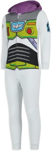 Vista 3 de Disney Toy Story Woody or Buzz Lightyear - Mameluco con capucha para recién nacidos, bebés y niños pequeños, color azulamarillo o blanco