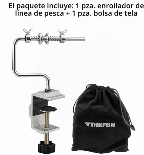 Vista 8 de THKFISH Carrete de línea de pesca Bobinador de línea de pesca Carrete de pesca Accesorios de pesca Ajustable Estable Portátil Carrete de línea de A