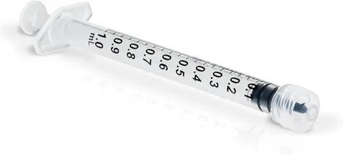 Vista 7 de ONE-CARE Jeringa Luer-Lock, 0.03 fl oz, 100 unidades, envasada en ampolla