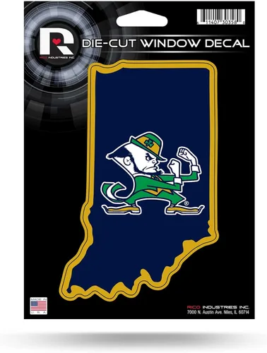 Vista 10 de Rico Industries NCAA Teams - Calcomanía de vinilo troquelada de 5 x 7 pulgadas, accesorio para coche/camión/hogar