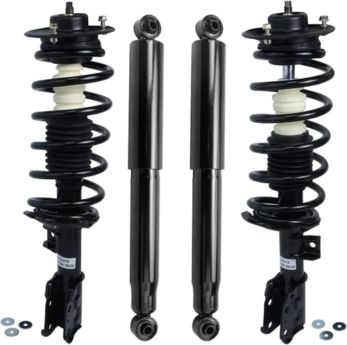 Vista 109 de Detroit Axle - Kit de amortiguadores de 4 puntales para Ford Escape 14-19, 2 puntales delanteros con resorte helicoidal 2 amortiguadores traseros