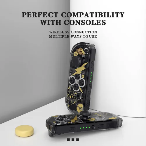 Vista 6 de LESTEDO Joycon Controller Compatible with Switch, Wireless Joy Cons Replacement for Switch Controller, Left and Right Switch Joycons Support Dual
