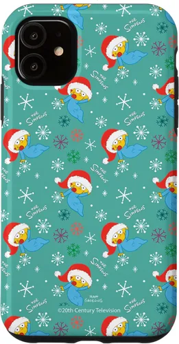 Vista 5 de iPhone 14 The Simpsons Maggie Simpson Santa Hat Christmas Holiday Case