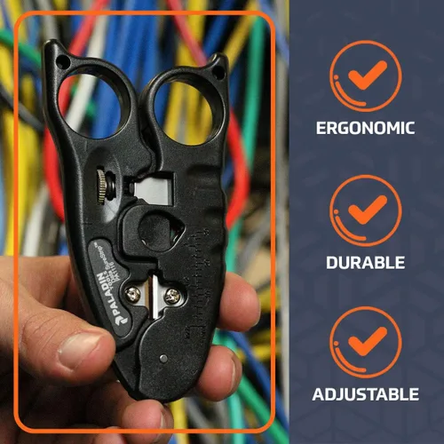 Vista 6 de Paladin Tools PA1116 - Cortador de cables de red y pelacables Poe Ethernet CAT3 CAT5 CAT5E CAT6 (grado profesional)