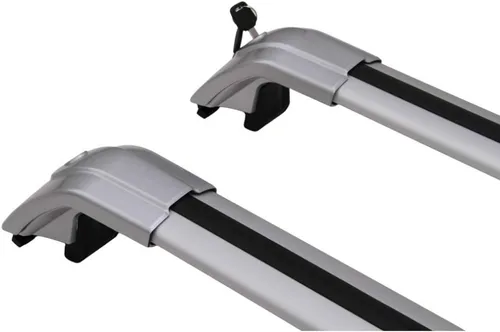 Vista 4 de Barras transversales plateadas para KIA Sportage 2016-2022, repuesto de barra transversal de aluminio para techo, bolsa de transporte de carga