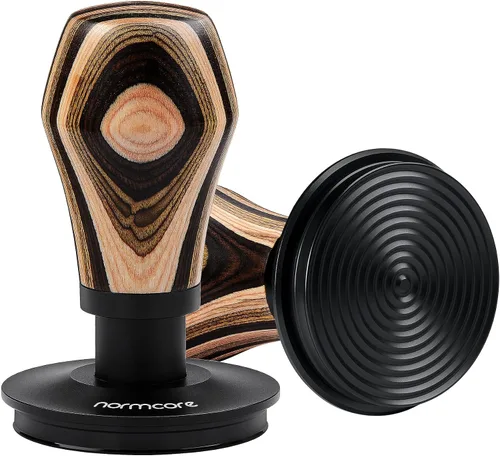 Vista 10 de Normcore Tamper para Espresso de 51 mm con base ondulada - Tamper con resorte - Muelles de repuesto de 15 lb / 25 lb / 30 lb - Mango y soporte