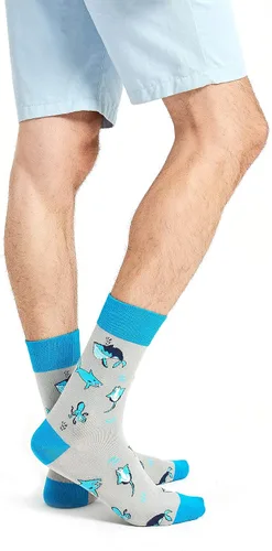 Vista 6 de Makabo- Calcetines de vestir coloridos, divertidos y casuales para hombre., 12 pares - Animales de la selva, 13-15