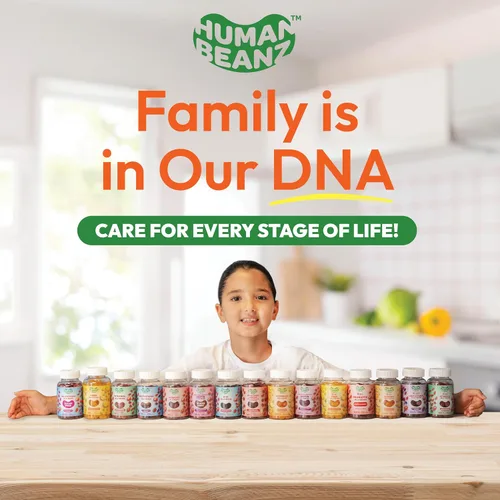 Vista 8 de Human Beanz Gomitas de gelatina de vitamina C para niños, suplementos dietéticos de apoyo inmunológico, vegetariano, 120 granos de gelatina Citrus