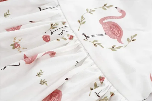 Vista 5 de KISSOURBABY Vintage Floral Girls Dress Summer Casual Cotton Baby Dress