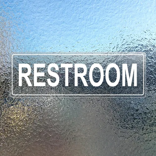 Vista 7 de Adhesivo automático para puerta, vinilo de 9 x 3 pulgadas, paquete de 5