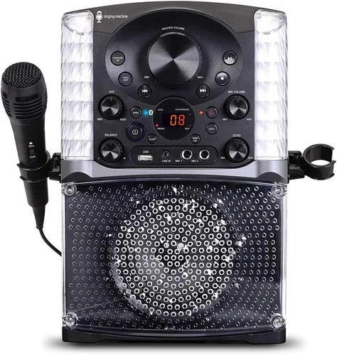 Vista 9 de Máquina de karaoke Singing Machine SML625BTBKD, sistema de karaoke portátil Bluetooth CD+G, negro