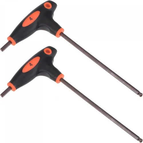 Vista 7 de uxcell Llave hexagonal de extremo de bola de 0.079 in, llave inglesa con mango en T, acero métrico S2 2 piezas
