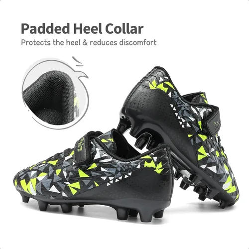 Vista 4 de DREAM PAIRS Zapatos de fútbol para niños y niñas, zapatos de fútbol para niños pequeños y grandes