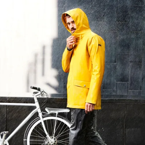 Vista 4 de Helly-Hansen Abrigo de lluvia de musgo para hombre