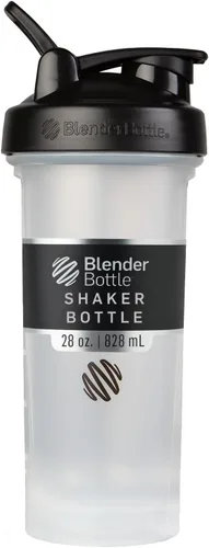 Vista 44 de [Usado] BlenderBottle Classic V2 - Botella mezcladora perfecta para batidos de proteínas y preentrenamiento, 20 onzas, color negro
