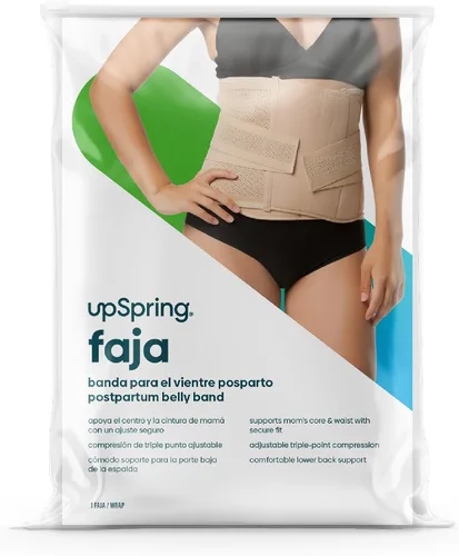 Vista 2 de UpSpring Faja posparto, faja moldeadora para después del bebé, talla LXL, color nude, (paquete de 1), Desnudo
