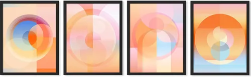 Vista 109 de SIGNWIN Póster enmarcado abstracto, paisaje, naturaleza, desierto, fotografía, realismo, decorativo, rústico, acogedor, zen para sala de estar