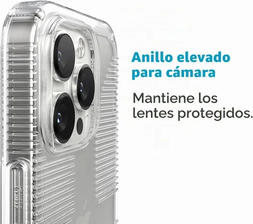Vista 4 de Speck Funda para iPhone 14 Pro Max de 6.7 pulgadas modelo - Funda rígida delgada para teléfono con protección contra caídas, resistente a