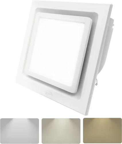 Vista 9 de Extractor de baño con luz, 141 CFM 0.7 Sones, diseño de cableado integrado