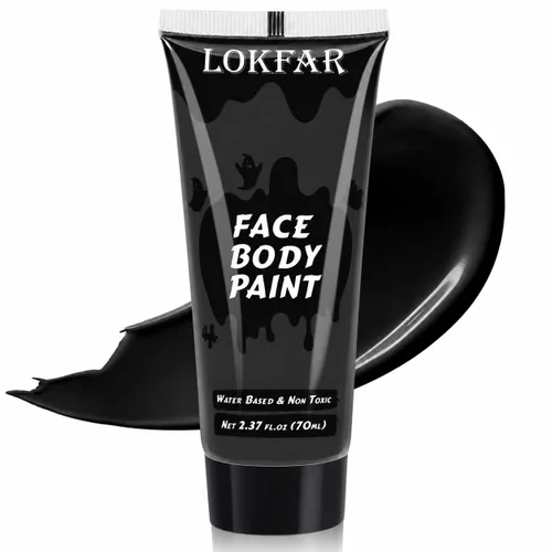 Vista 27 de Pintura corporal blanca para maquillaje de Halloween, crema a base de agua Blanco