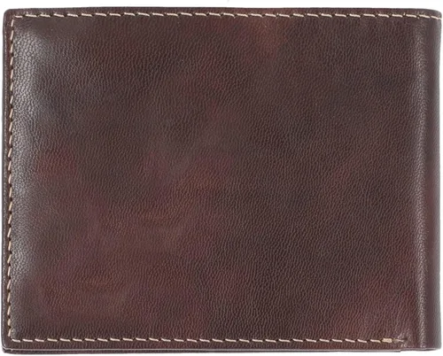 Vista 4 de Steve Madden Cartera RFID de cuero para hombre con capacidad adicional y bolsillo abatible