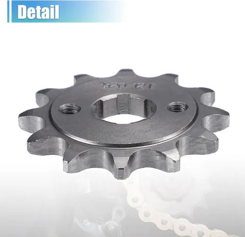 Vista 5 de X AUTOHAUX 1 Unidades 520 Estilo 12 Dientes 0.787 in ID Motocicleta Delantero Motor Piñón Motocicleta Dirt Pit Bike Mini Bike ATV