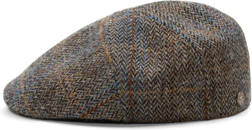 Vista 7 de Sterkowski Ivy Five Harris Tweed Gorra plana para hombre y mujer Clásico elegante cálido 5 paneles Ivy