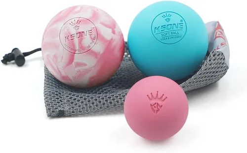 Vista 7 de KSONE Bolas de lacrosse de masaje, bolas de masaje para liberación miofacial y terapia de punto de activación, juego de 2 bolas de masaje