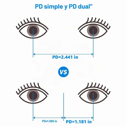 Vista 8 de Ezyaid Regla PD con manual de instrucciones – Regla de distancia pupilar para medición de distancia de pupila, herramienta de medición de PD