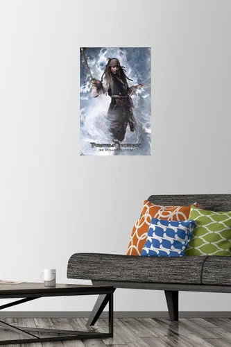 Vista 2 de Disney Pirates of the Caribbean: On Stranger Tides - Póster de pared de Jack con pasadores