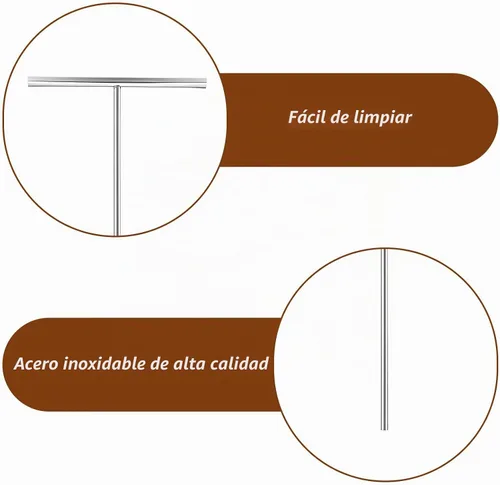Vista 5 de Kit de esparcidor y espátula de crepé de 5 y 7 pulgadas, esparcidores de masa en forma de T de 12 pulgadas, mango de madera, espátula desplazada