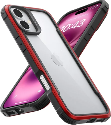 Vista 11 de Raptic Shield - Funda compatible con iPhone 12 Pro Max, protección contra golpes, marco de aluminio duradero, probada para caídas de 10 pies de Rojo