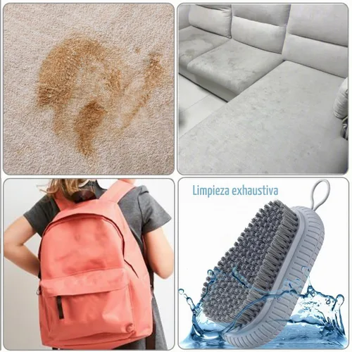Vista 4 de Cepillo de limpieza para alfombras de lavandería, cepillo de limpieza de alfombras, cepillo de lavandería para manchas en la ropa, cepillos