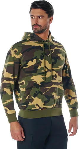 Vista 3 de Rothco- Sudadera con capucha y estampado de camuflaje, sin cierre