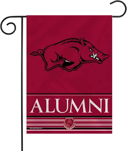 Vista 12 de Rico Industries NCAA Alumni - Bandera de jardín de doble cara de 13 x 18 pulgadas