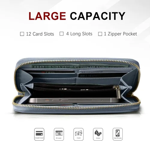 Vista 4 de Travelambo Cartera con fleco para mujer, con correa de muñeca, talla única