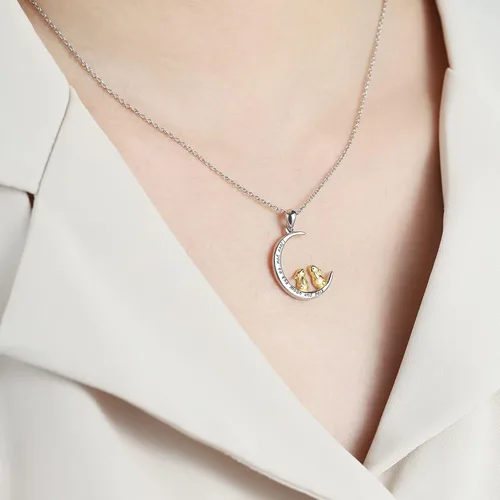 Vista 2 de Bolelis Girls Animal Necklace Gifts - Rabbit Wolf Sloth Flamingo Ladybug Mermaid Butterfly Unicorn Jewelry for Women Boys Teen Girls