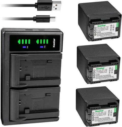 Vista 6 de Kastar BP-745 LTD2 Cargador de batería USB compatible con Canon LEGRIA HF M78 HFM78, LEGRIA HF M86 HFM86, LEGRIA HF M88 HFM88, LEGRIA HF M306