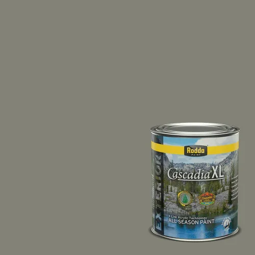 Vista 30 de Rodda Paint CASCADIA XL - Pintura satinada exterior e imprimación en uno, cuarto de galón, banderín para bebé