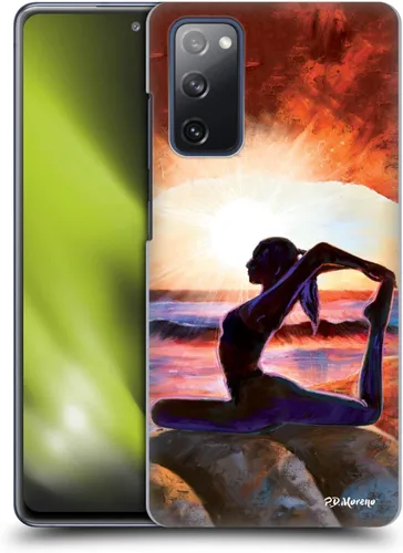 Vista 16 de Head Case Designs Officially Licensed P.D. Moreno Dancer's Pose Yoga Silhouettes Hard Back Case Compatible with Samsung Galaxy S20 FE / 5G